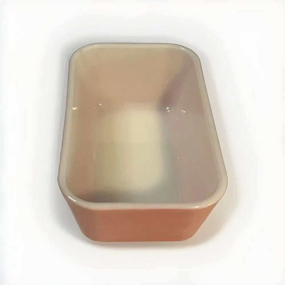 Vtg PYREX 0502 Flamingo Pink Refrigerator Dish 1.5 Liter + 502-C Lid *Heavy Wear